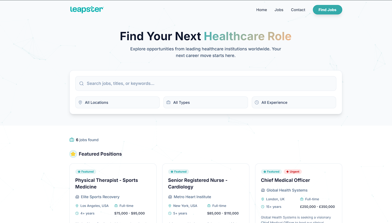 Job Search Platform Dashboard